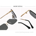 New Retro polygon Sunglasses men's and women's fashion European and American metal small frame sunglasses